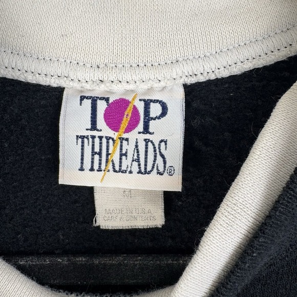 Vintage Top Threads Embroidered Witch Halloween Sweater Pullover Thick Medium - Picture 4 of 5